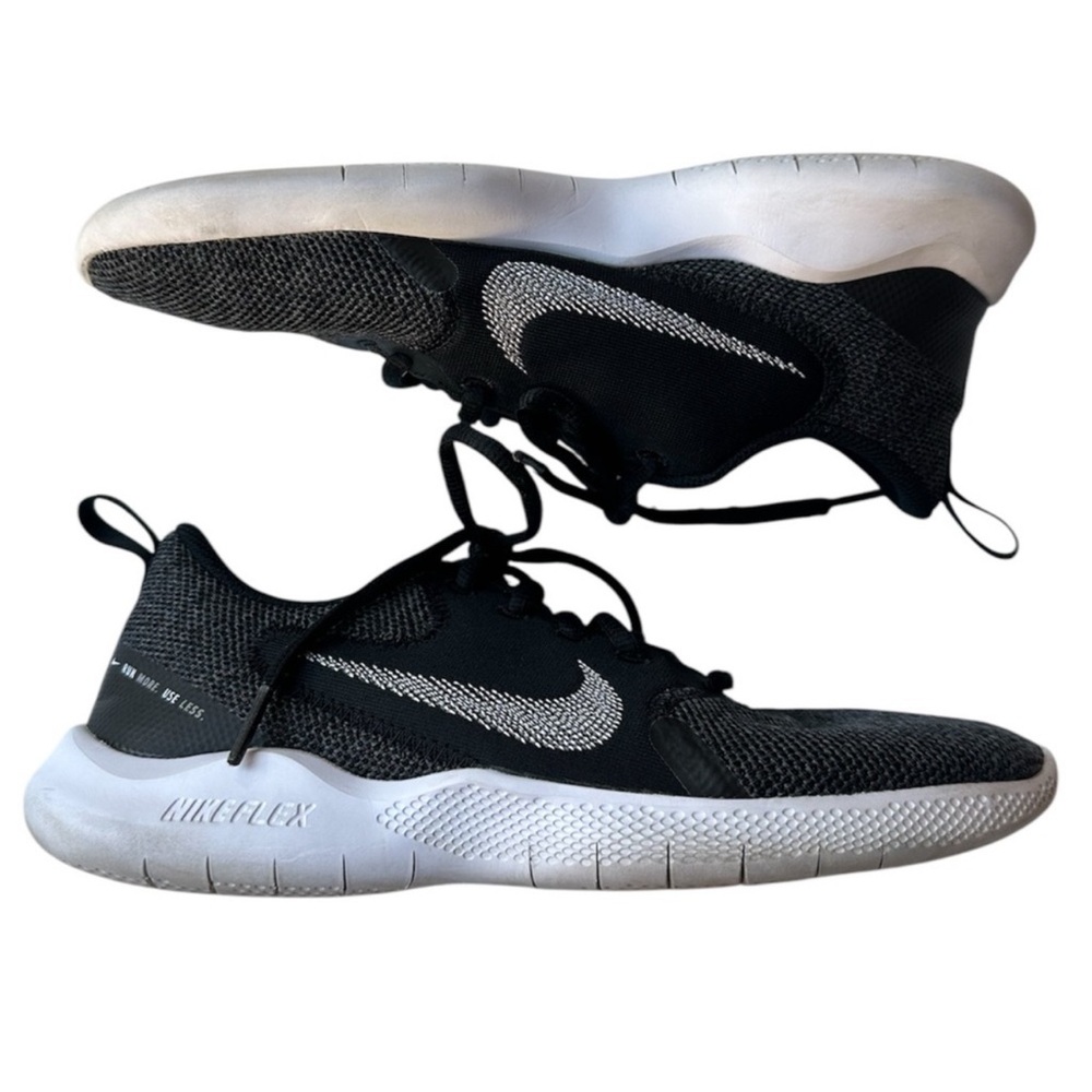 Nike Flex Running Shoes Black White Swoosh and Sole Women’s Size 7.5
